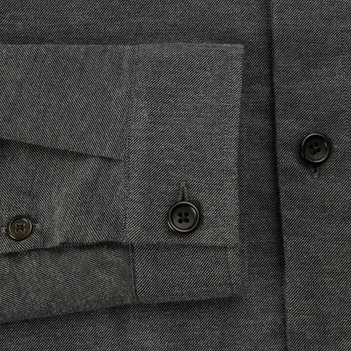 Charcoal Melange Hampstead overshirt Image 3
