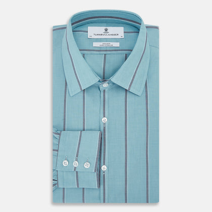 Cendre Blue Track Stripe Westminster Shirt Image 4