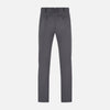 View 3 of product The Charcoal James Trouser by Turnbull & Asser features a straight-leg cut, belt loops, side pockets, and a front zipper—expertly tailored for elegant versatility, shown on a plain white background.