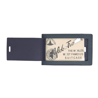 Blue Leather Luggage Tag Image 1