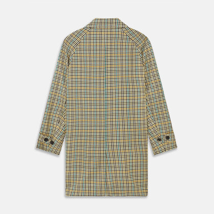 Green and Blue Multi Check Wool Elliot Coat Image 3