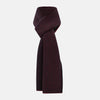 View 1 of product The Turnbull & Asser Navy and Burgundy Diamond-Patterned Cashmere Knitted Scarf, displayed upright on a plain white background, exudes sumptuous softness.