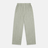 View 5 of product The Turnbull & Asser Green Check Modern Cotton Pyjama Set features a contemporary fit in white and green plaid, made from thicker cotton for added comfort.