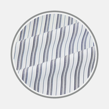 Navy Multi Stripe Fabric