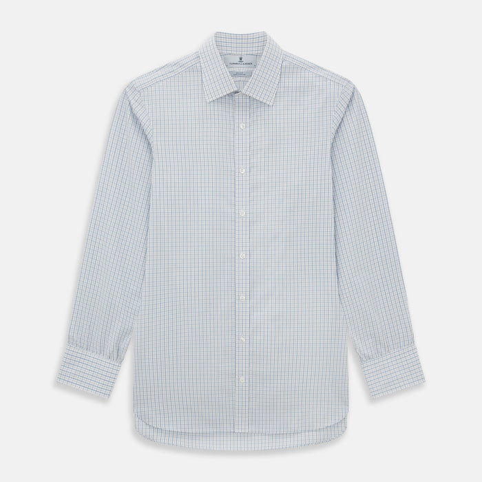 Sky Blue Combination Graph Check Mayfair Shirt