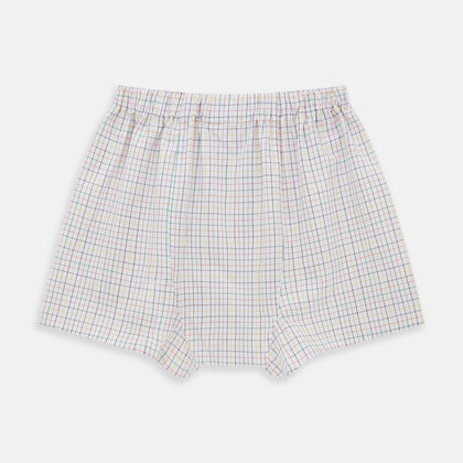 Rainbow Check Godfrey Boxer Shorts Image 1