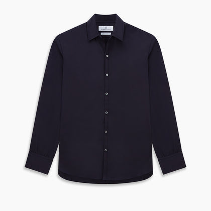 Navy Twill Windsor Shirt Image 8