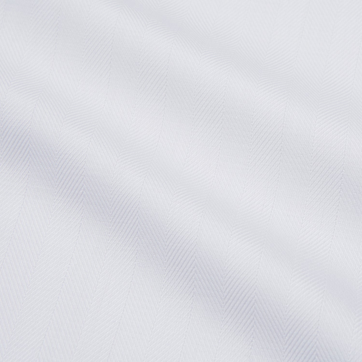 View 4 of product The Turnbull & Asser White Herringbone Tailored Fit Shirt with a Kent collar is displayed on a white background.