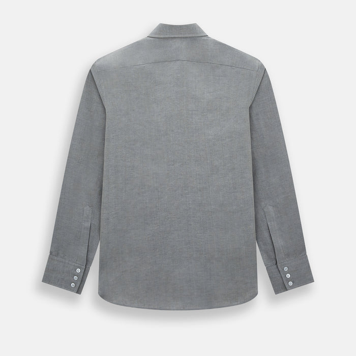Grey Linen Westminster Shirt Image 2