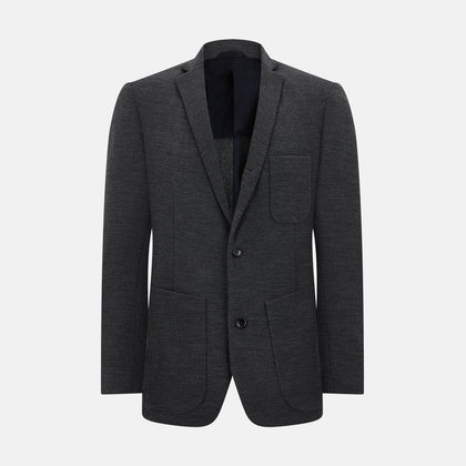 Graphite Knitted Oxford Blazer