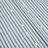 View 7 of product The Sapphire Blue Multi Track Stripe Westminster Shirt by Turnbull & Asser features a turnbull collar and vertical stripes, elegantly displayed flat against a white background—an ideal example of British craftsmanship.