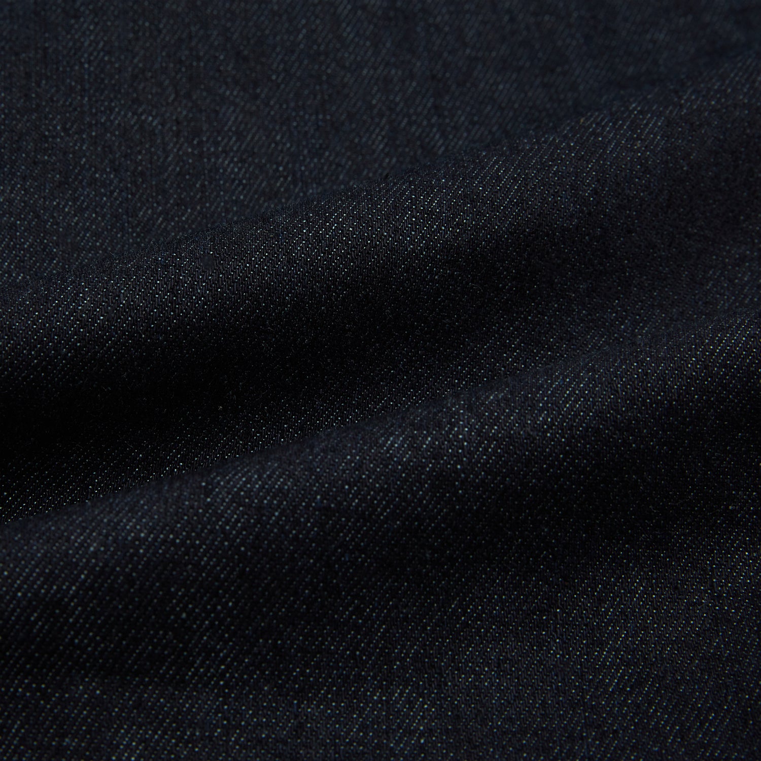 View 7 of product Turnbull & Asser Navy Denim Trousers feature a classic straight-leg cut, button and zipper closure, five-pocket workwear styling, and both front and back pockets, shown against a plain light background.