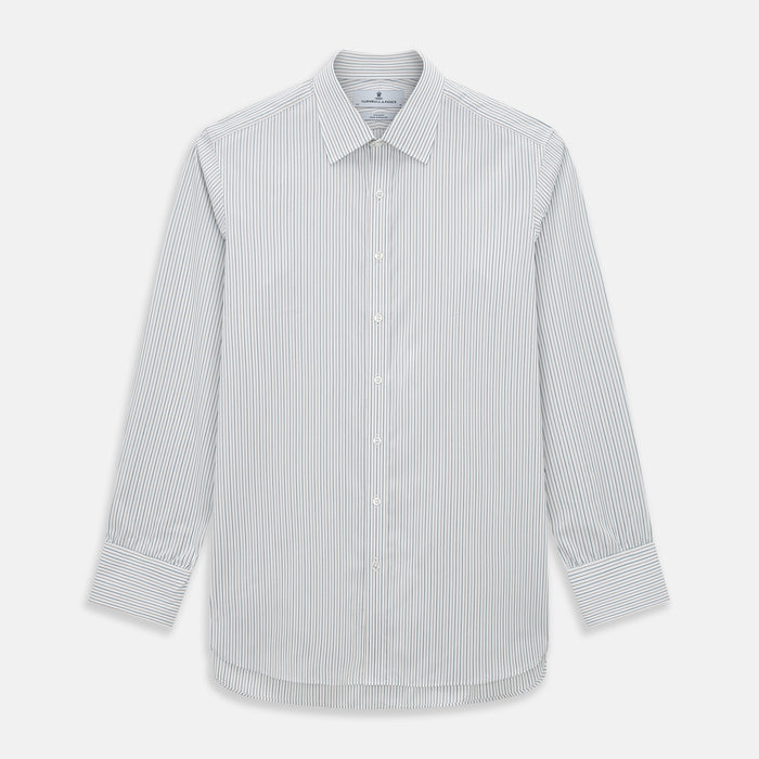 Teal Double Stripe Mayfair Shirt
