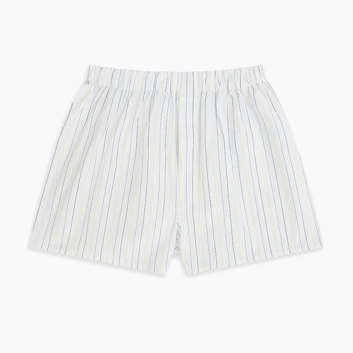 Yellow and Blue Double Stripe Godfrey Boxer Shorts Image 2