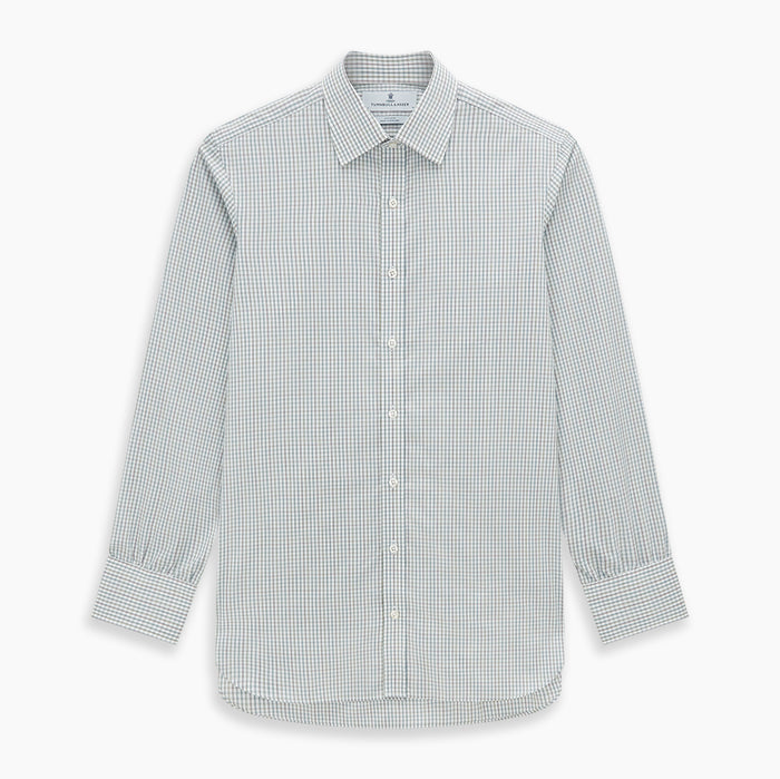 Forest Green with Multi-Hued Graph Check Mayfair Shirt Image 6