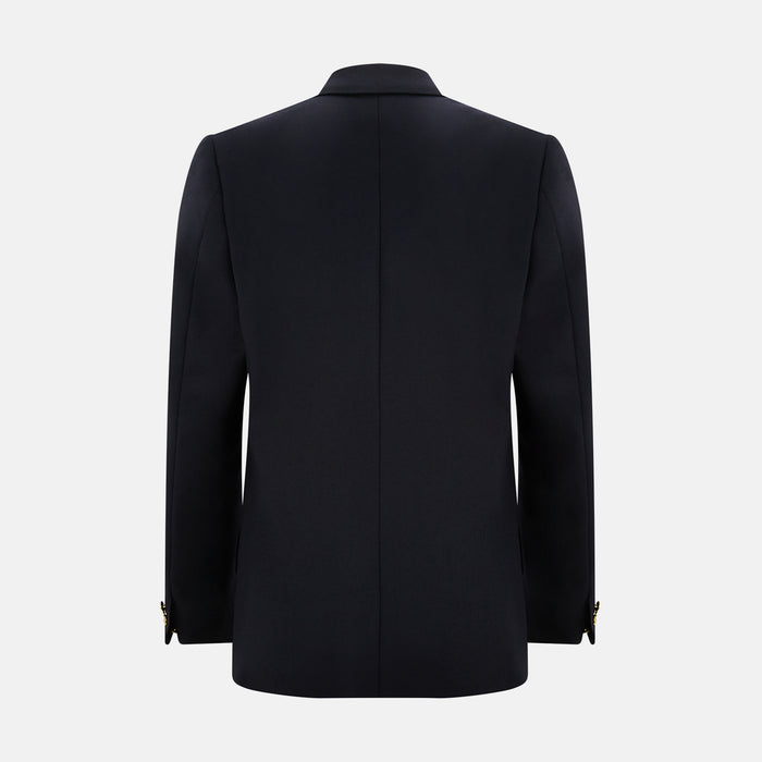 Short Navy Single Breasted Classic Blazer Image 2