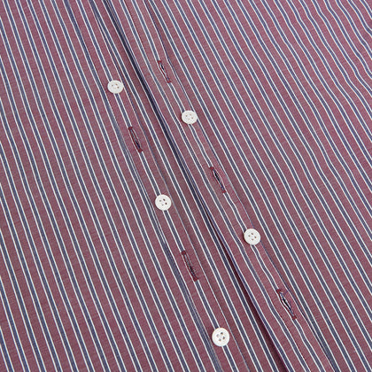 Wine Ticking Stripe Westminster Shirt Image 6