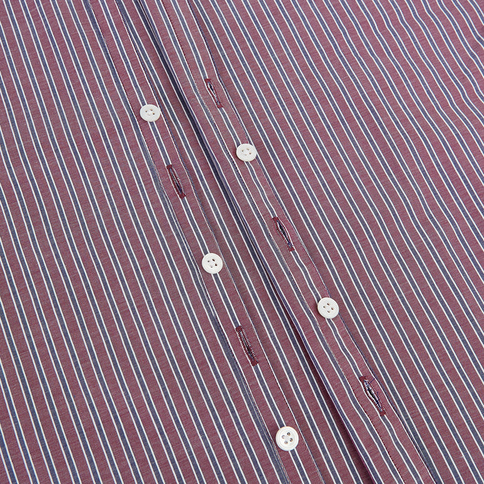 Wine Ticking Stripe Westminster Shirt Image 6