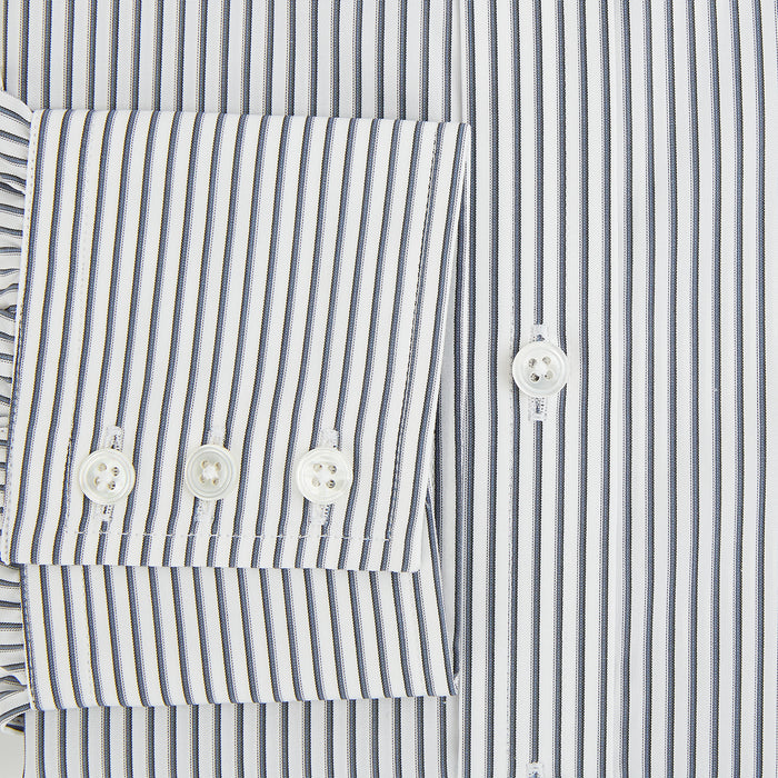Grey Multi Stripe Mayfair Shirt Image 3