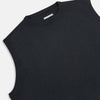 View 2 of product The Turnbull & Asser Dark Green Cashmere Round Neck Vest is a sleeveless knit style with a ribbed hem, shown against a white background—a modern, versatile twist on the classic vest.