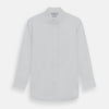 View 1 of product The Turnbull & Asser White Superfine Oxford Cotton Shirt features a T&A collar and 3-button cuffs—ideal for elegant evening attire, shown against a white background.