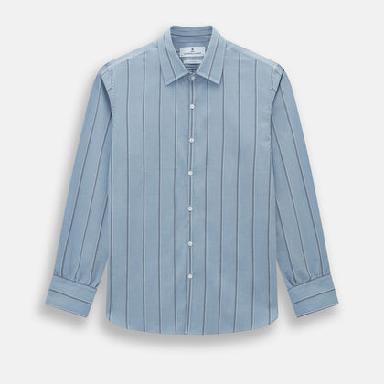 Steel Blue Track Stripe Westminster Shirt