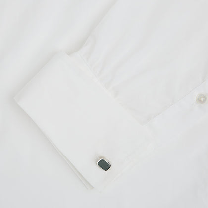 Green Rounded Square Cufflinks Image 2