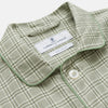 View 2 of product The Turnbull & Asser Green Check Modern Cotton Pyjama Set features a contemporary fit in white and green plaid, made from thicker cotton for added comfort.