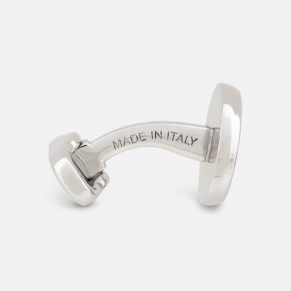 Navy Gemstone Circle Cufflinks Image 1