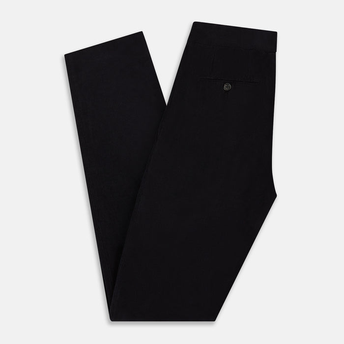 Navy Corduroy Miles Trousers Image 5