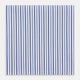 The Turnbull & Asser Navy and Blue Multi Stripe Handkerchief features a classic cotton pinstripe pattern—vertical blue and white stripes—making it a versatile and elegant formal accessory.