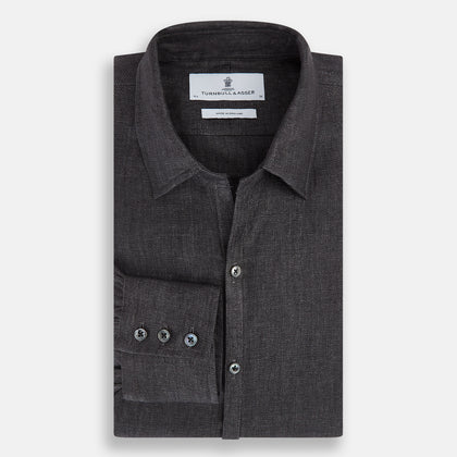 Ash Linen Windsor Shirt Image 4