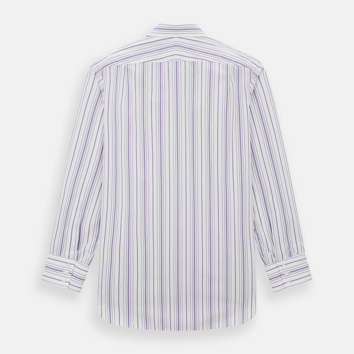 Purple Multi Stripe Mayfair Shirt Image 2