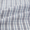 View 8 of product The Turnbull & Asser Navy and Blue Multi Tattersall Westminster Shirt features long sleeves, a button-down style, and a Turnbull collar in a blue and gray check pattern on white, laid flat against a white background.
