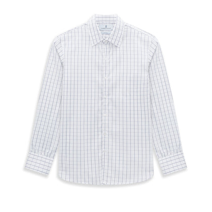 Dark Navy Double-Line Checked Westminster Shirt Image 8