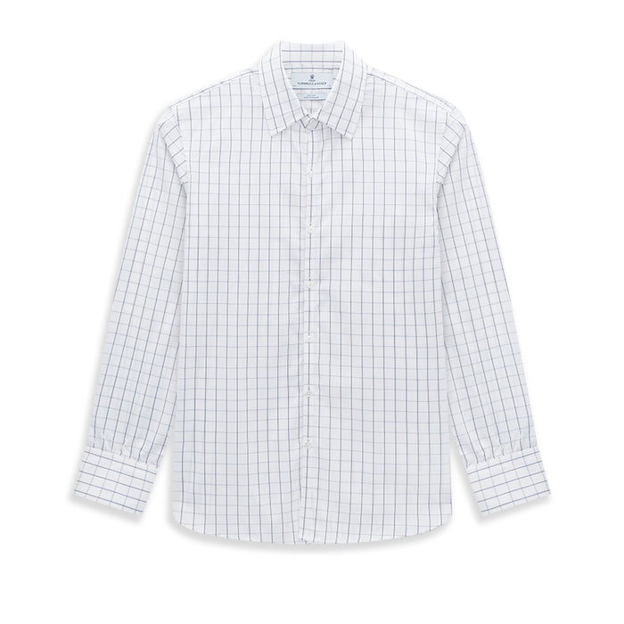 Dark Navy Double-Line Checked Westminster Shirt Image 8