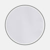 View 1 of product A centered white circle with a thin gray border on a light gray background represents Turnbull & Asser's White West Indian Sea Island Cotton Fabric, highlighting its pure, unadorned elegance and premium quality.