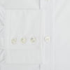 View 4 of product The White Mayfair Shirt by Turnbull & Asser features a classic collar, white buttons, and an inner branded label, all neatly crafted from premium sanforised cotton for lasting quality.
