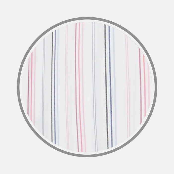Pink and Blue Multi Stripe Fabric
