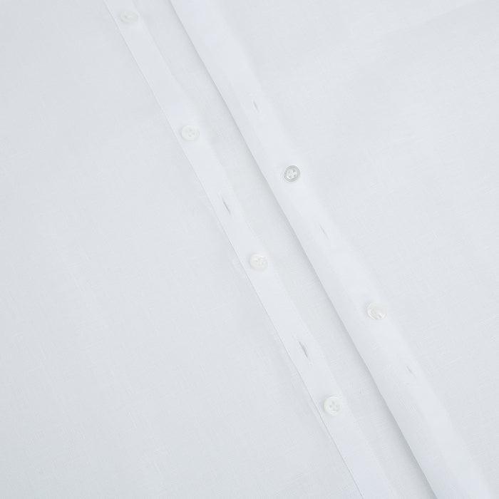 White Linen Westminster Shirt Image 6