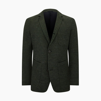 Forest Green Linen Blend Cambridge blazer Image 5