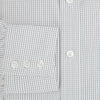 View 4 of product A Forest Melange and Red Graph Check Mayfair Shirt by Turnbull & Asser, featuring a classic T&A collar, button-down front, and buttoned cuffs, crafted from fine Italian cotton and shown on a plain white background.