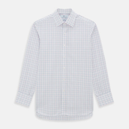 Pink Overlay Grid Check Mayfair Shirt