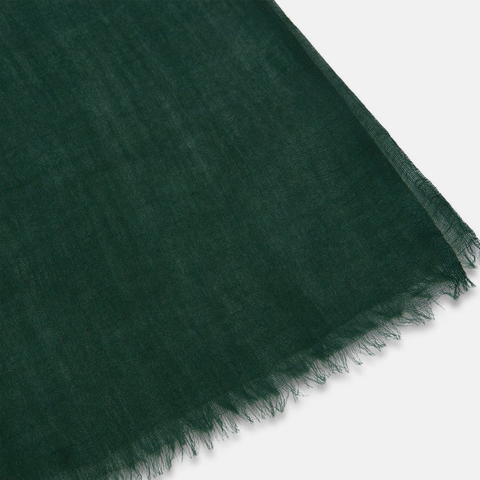 Forest Green Cashmere Scarf Image 1