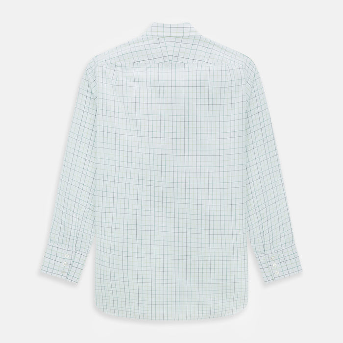 Dark Green Grid Check Mayfair Shirt Image 2