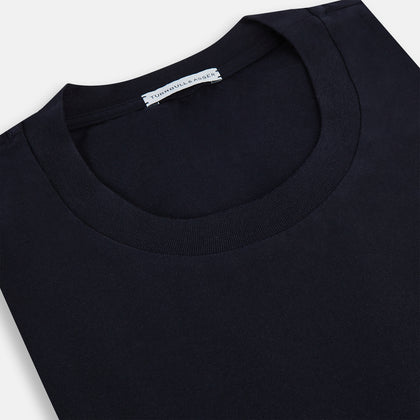 Navy Short-sleeve Pyjama T-Shirt Image 1