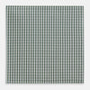 View 1 of product The Turnbull & Asser Melon Green Micro Shadow Check Hand-Rolled Handkerchief is displayed flat against a white background, showcasing its green and white check pattern and expertly hand-rolled edges.