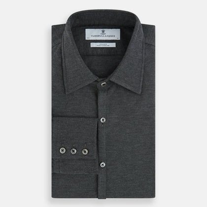 Charcoal Melange Westminster Shirt Image 4
