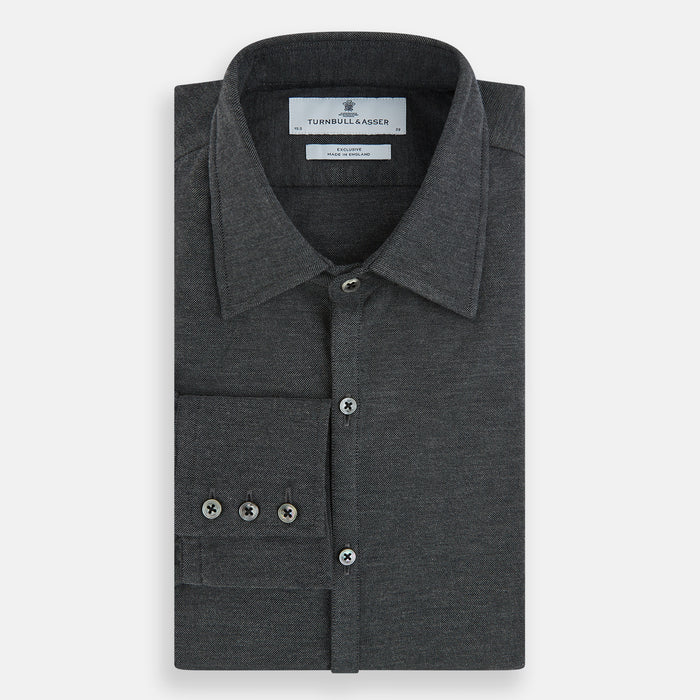 Charcoal Melange Westminster Shirt Image 4
