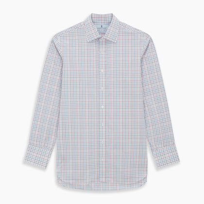 Pink Multi Double Grid Check Mayfair Shirt Image 6